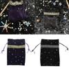 Velvet & Satin Drawstring Pouch for Ideal Size for Tarot & for Oracle Cards DND D&D Dungeons & Cards Accessories Jewelry