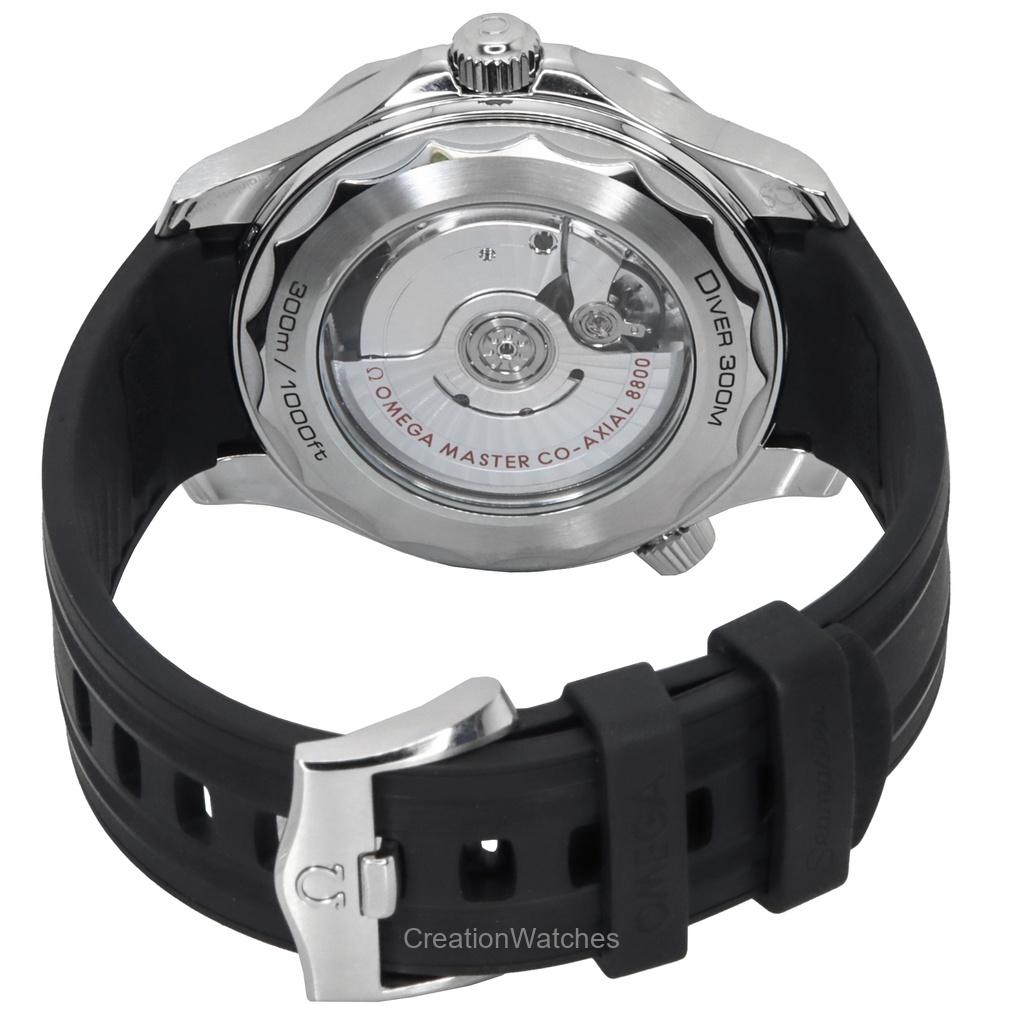 Omega Seamaster Gumový řemínek Černý ciferník Automatické Potápěčské 210.32.42.20.01.001 300M Pánské hodinky