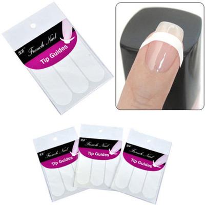 Çivi Etiket Stencil İpuçları Kılavuzu Fransız Manikür Nail Art Çıkartmaları Formu Saçak DIY Sencil 3D Şekillendirici Güzellik Araçları