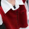 Modisches einfaches mehrlagiges Strickwesten-Top für Damen – Lockerer lässiger vielseitiger ärmelloser Cardigan