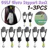 1-3PCS Portable Plastic Gloves Hanger Golf Gloves Supports with Key Chain Gloves Display Stand Gloves Stretcher Stand