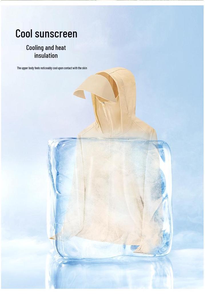 2024 Summer UV Protection Hooded Jacket for Men & Women - Ice Silk Outdoor Sunshield