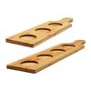 Sturdy Wood Serving Tray for Small Capacity Glasses Easy Maintenance