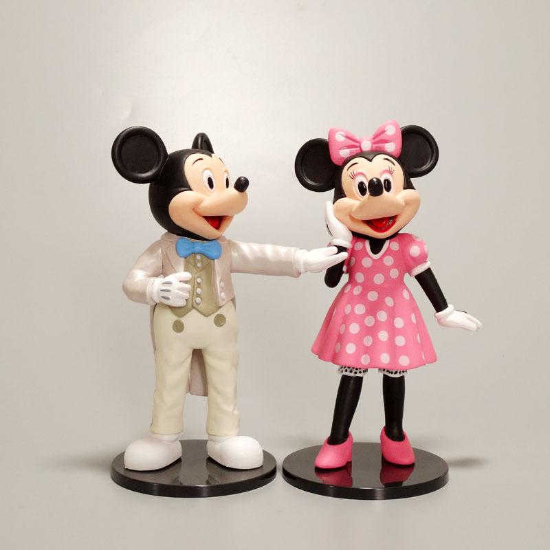 

Cartoon Anime Mickey Minnie Cute Toy Doll PVC Statue Children Birthday Model Decoration Gift