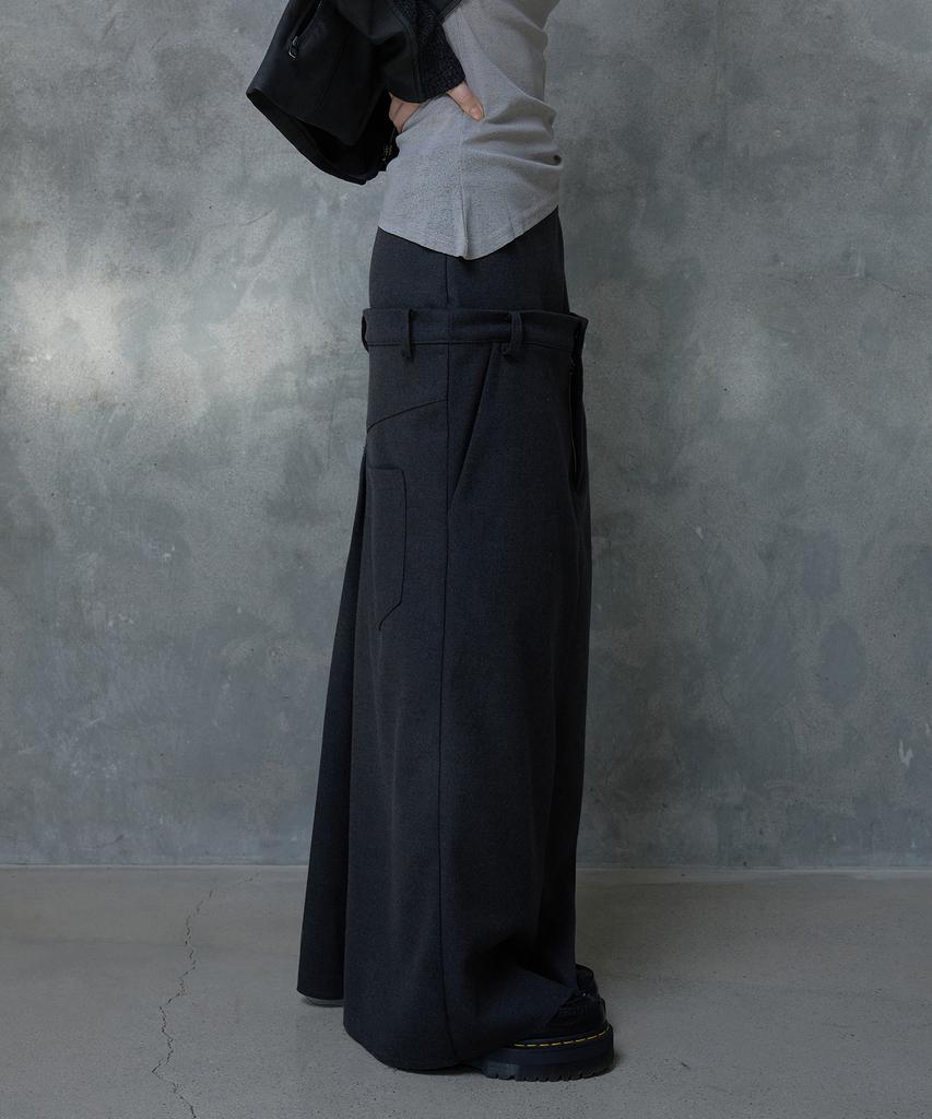 Seutillesseodi Double Waist Maxi Skirt