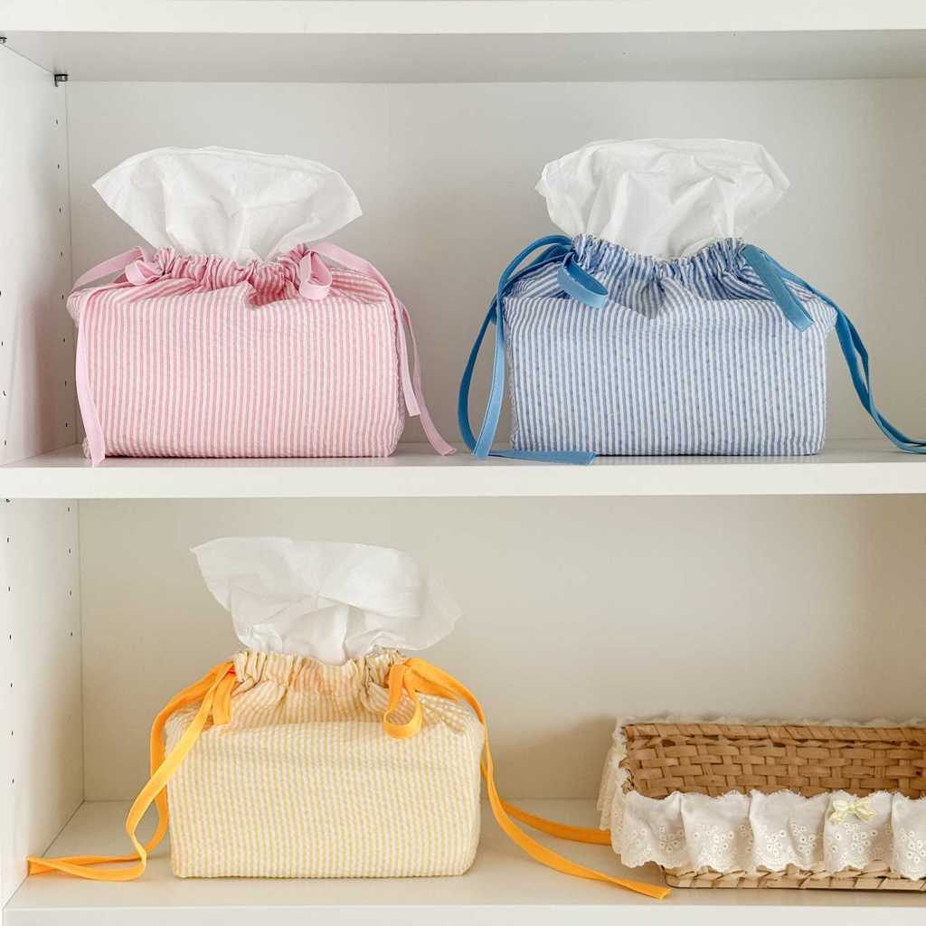 Modern Minimalist Nonwoven Fabric Tissue Box Cover For Kitchen And Dining Decor