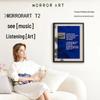 MORRORART T2 Wall-Mounted HIFI Speaker: Mural with Floating Subtitles & Bluetooth Audio