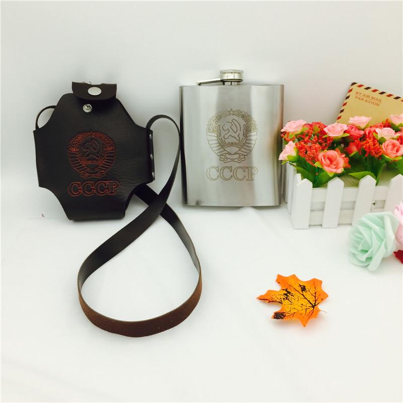 8/18/32/48/64 unzen Übergroße Whiskyflasche Flagon Cccp Tasche Tragbarer Edelstahl Alkohol Flachmann