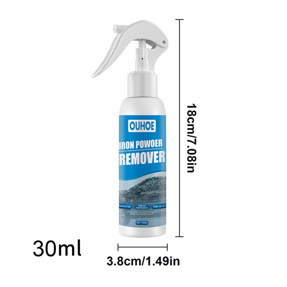 

Многоцелевой очиститель ржавчины 30/100 мл Железный порошок для удаления ржавчины спрей Металлический антикоррозионный спрей для ванных комнат, туалетов, кухонной утвари