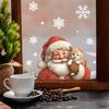 Creative and Warm Santa Claus and Cat Home Glass Door and Window Decoration Stickers