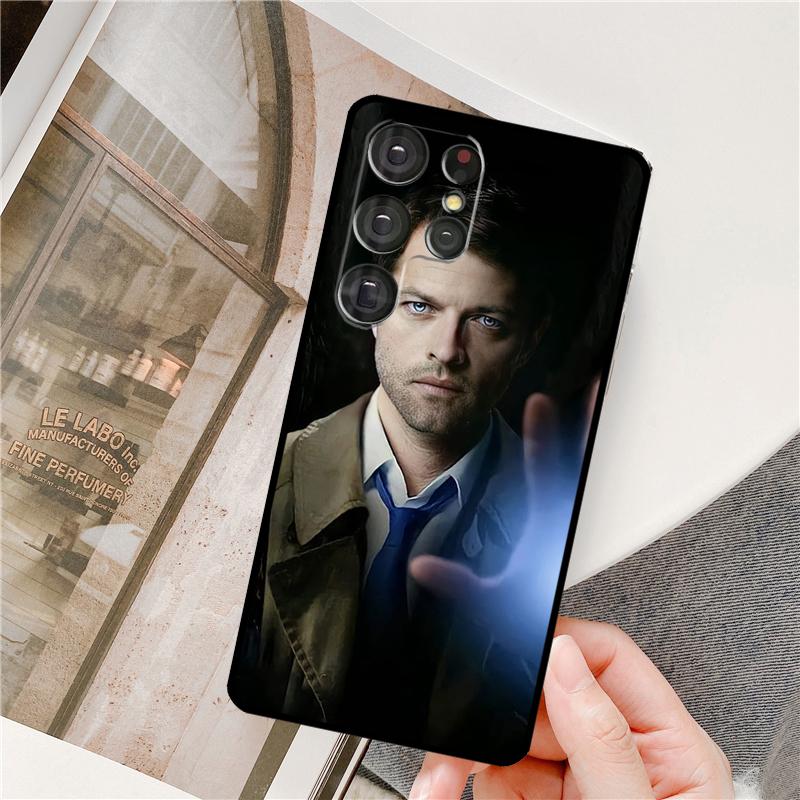 Supernatural Castiel Anděl Pouzdro na telefon Pro Samsung Galaxy S25 Ultra S9 S10 S20 S22 S21 Plus S23 FE S24 Ultra Plné krytí
