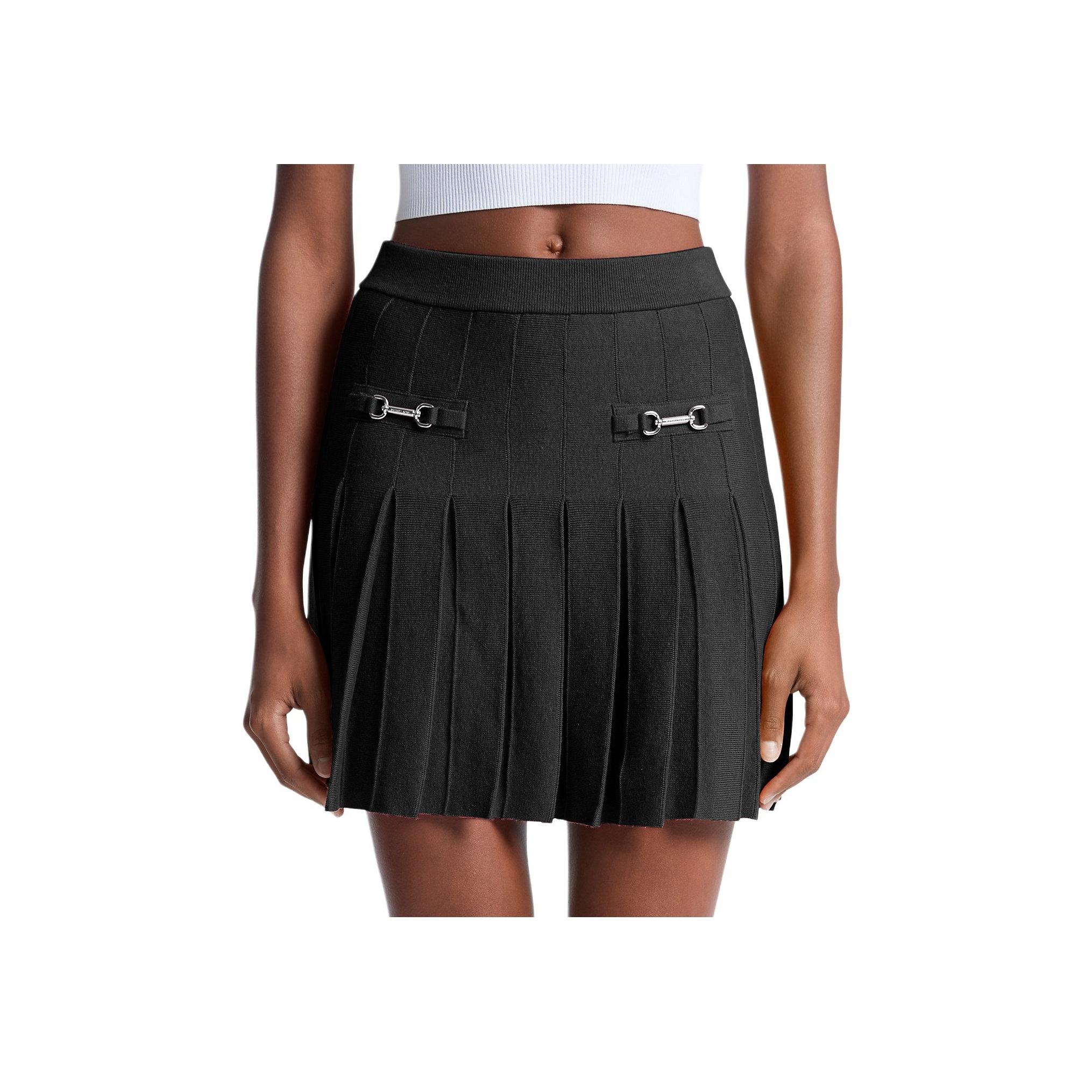 Michael Kors Pleated Cotton Blend Solid