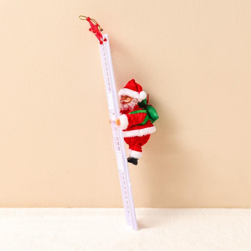 Elektrisches Kletternder Weihnachtsmann Spielzeug Mit Perlen Leiter Schornstein Dekoration Weihnachtsgeschenk Hausparty