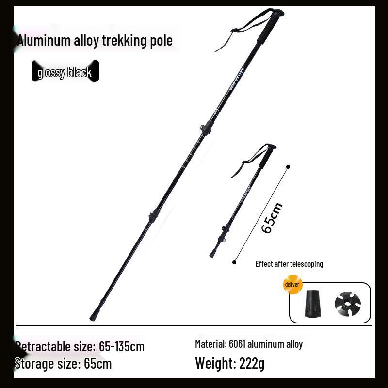Aluminum Alloy Telescopic Trekking Poles for Hiking, Climbing, and Walking - Adjustable for Men, Women, and Children