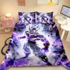 Duvet Cover Dragon Ball Son Goku Cool Anime Bedding Set Comforter Cover Set Twin Full Size for Bedroom Dormitory Decor