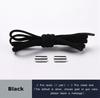 Elastic Shoelaces Round Metal Lock Shoe Laces Without Ties Convenient And Safe Lazy Shoes Lace For Sneakers Accessories