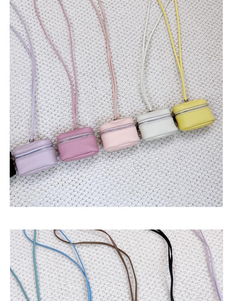 2025 Stylish Cowhide Mini Purse: Neck Hanging Lipstick, Earphone, Coin Holder