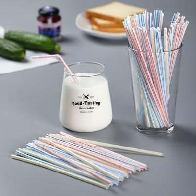 100pcs Disposable Colorful Plastic Straws - Assorted Pastel Colors, for Drinks/Parties/Everyday. Vibrant, Durable Party Supplies
