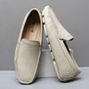 Męskie buty casualowe ze skóry naturalnej Luksusowa marka Letnie mokasyny męskie Mężczyzna Oddychające Wsuwane Buty do jazdy Plus Size 39-47