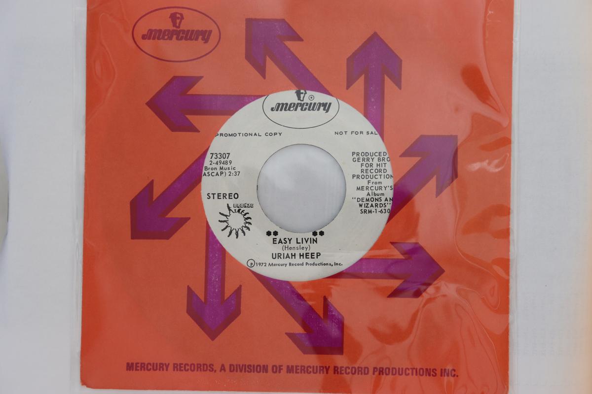 

7inch Record URIAH HEEP - Easy Livin 73307 Mercury 1972 US Rock Used