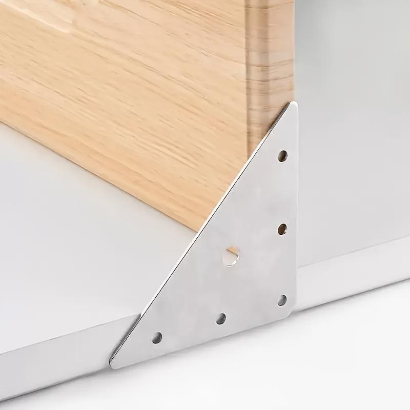 5er-Pack Winkelhalterungen und Flachstahl-Beschläge aus Edelstahl für Möbelstützung und Befestigung