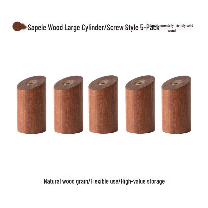 Cylindrical Solid Wood Hook for Entryway, Bathroom, or Kitchen