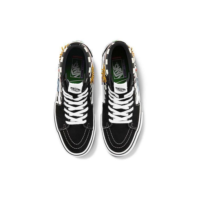 Vans Skateistan X Skate Sk8-Hi Checkerboard Unisex Sneakers Black VN0A5FCC89C