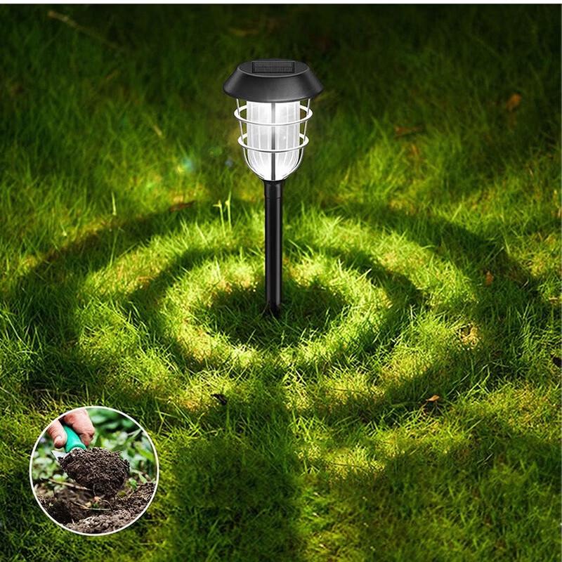Solar-Powered Outdoor Landscape Ground Plug Light