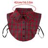 Stylish Plaids Pattern Detachable Collar Styling Accessory Faux Collar Decoative Neckwear For Various Occasion Outfit