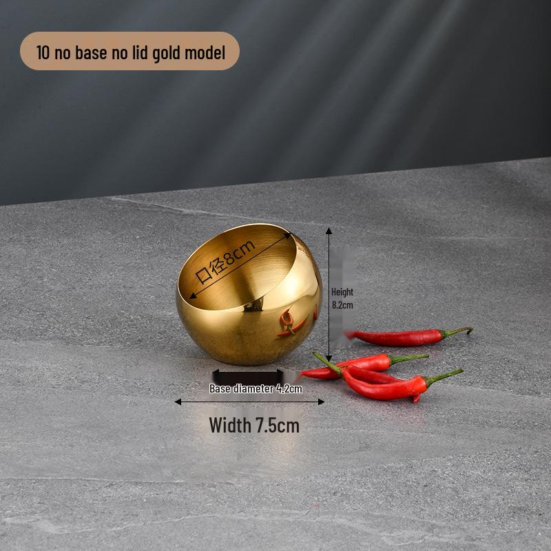 Stainless Steel Slanted Mixing Bowl Set with Lid, Ideal for Seasoning, Sauces & Condiments