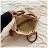 Fashion Weaving Straw Straw Bag Top Handle Bohemian Style Crossbody Bag Hand Woven Bag Beach Vacation
