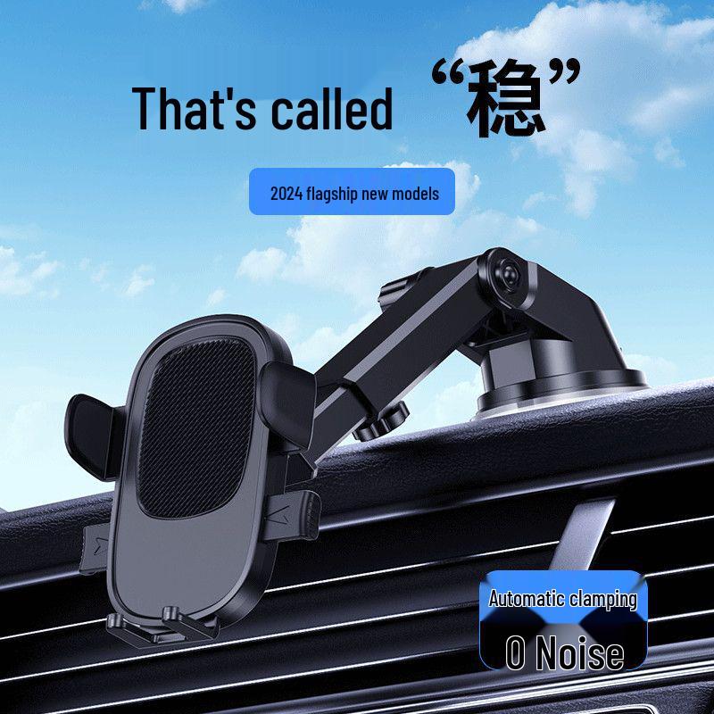 L6F Car Phone Holder: Suction Cup Mount for Dashboard, Windshield & Console