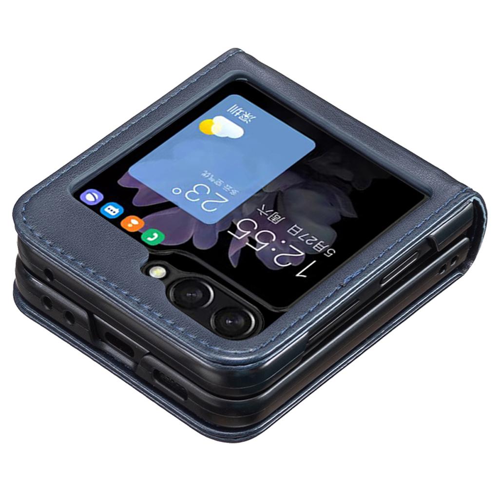For Samsung Galaxy Z Flip7 FE 5G/Z Flip6 5G/Z Flip5 5G Case Butterfly Pattern PU Leather+PC Anti-Scratch Phone Cover