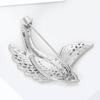 Contemporary Swallow Brooch Lightweight Alloy Jewelry With Polished Texture Gift For Birthdays Anniversaries Event