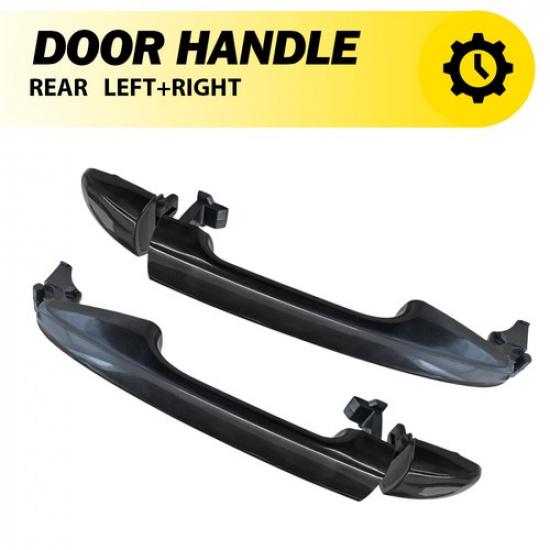 2pcs Exterior Door Handle Bar Durable Rear Left+Right For 2009-2015 Toyota Venza