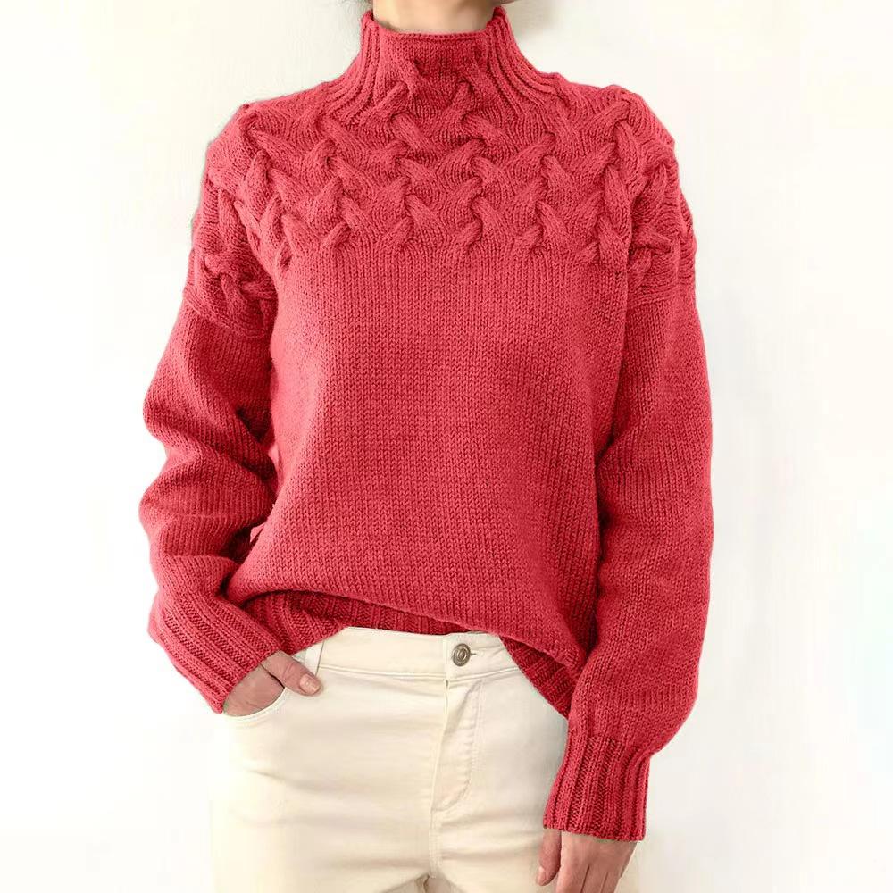 2026 Autumn Winter Women Turtleneck Sweaters Solid Color Knitted Tops Casual Pullovers Female Chic Jumpers Long Sleeve Knitwear