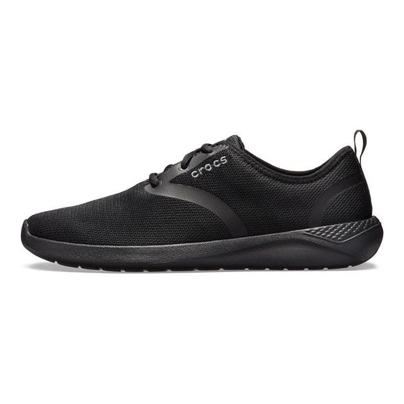Crocs Literide Street Sports Odpružení Prodyšné Lehké Nízké Běžecké Boty Unisex tenisky Černá 205162-060
