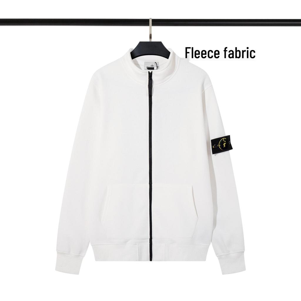 New Style CrossSTONE Classic Stand Collar Unisex Fleece Cardigan