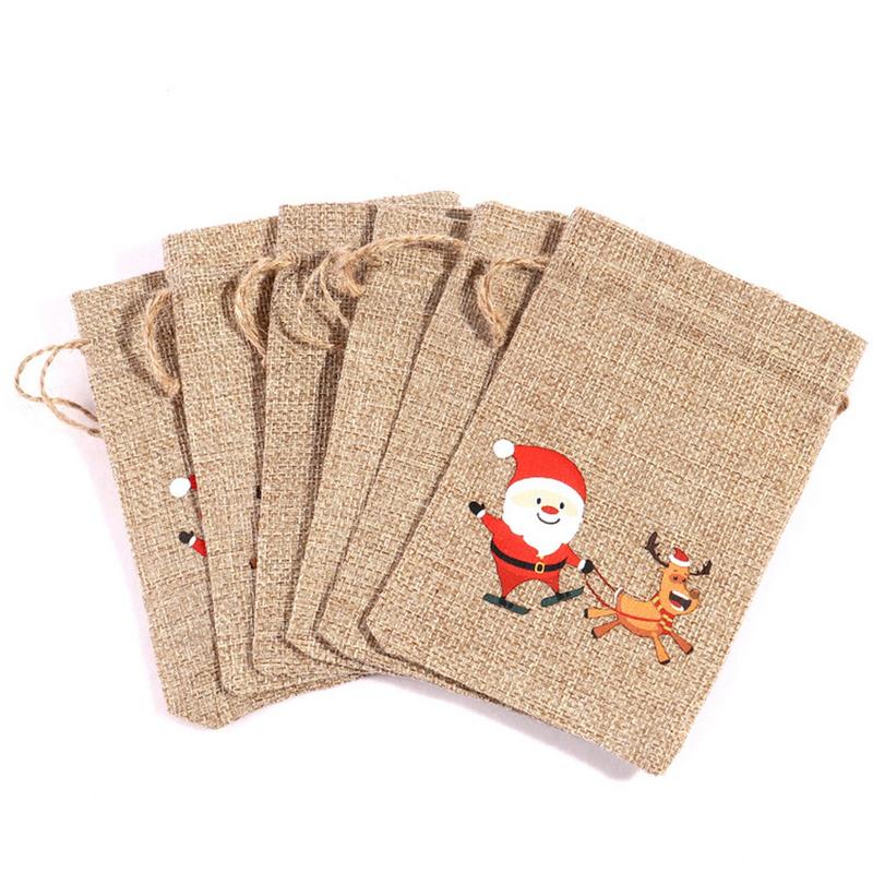 Adventskalender Geschenktüten 24 Tage Aufhängbare Weihnachts-Adventsbeutel Süßigkeiten Geschenk Kordelzugbeutel Countdown Dekoration