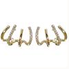 New Product Earrings Niche Design Sense Earrings for Women with Anti-allergic Needles Fashionable Four-claw Earrings