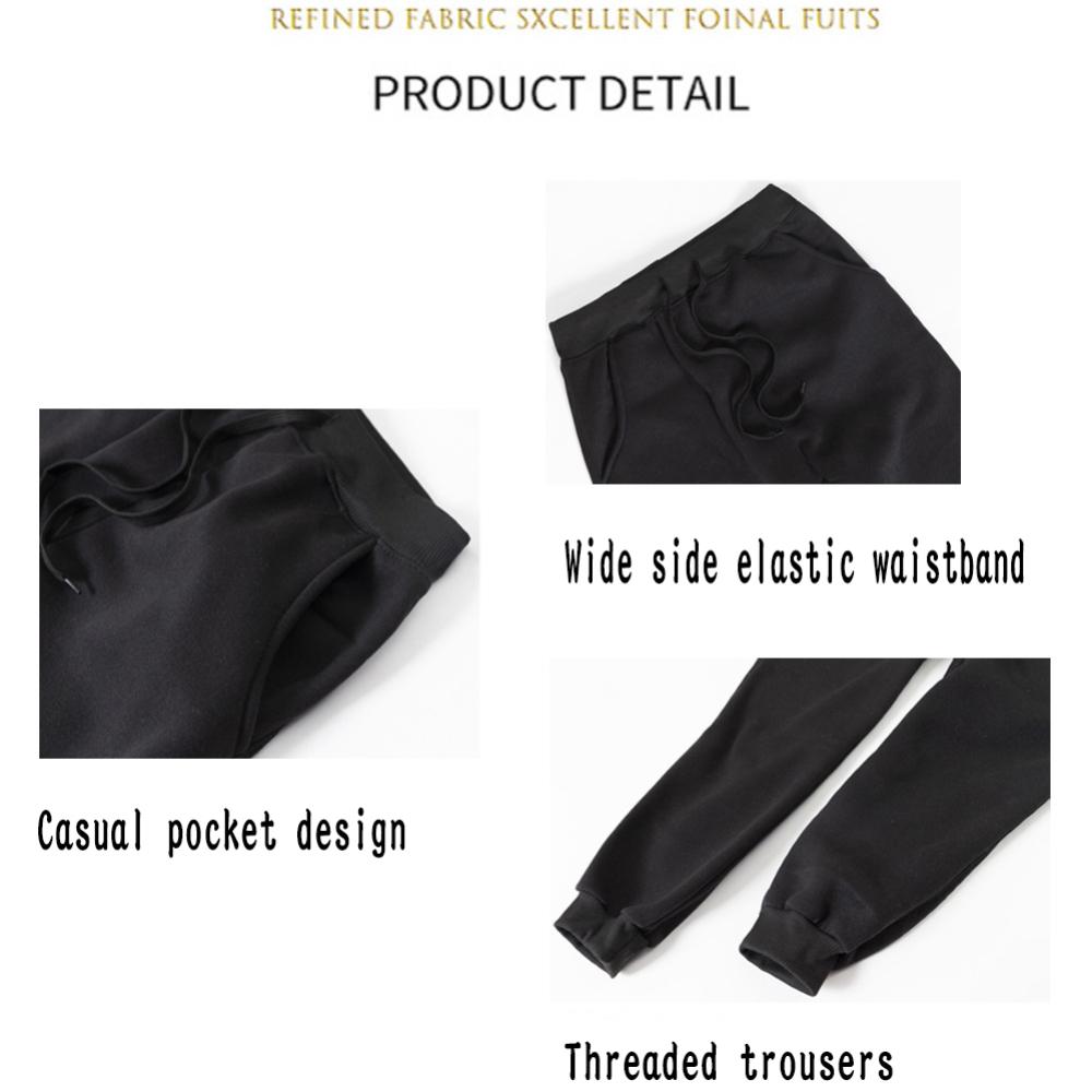 Simple Spider Printing Women's Elastic Waist Pants Jogger Fleece Drawstring Long Pant Fashion Casual Female Sports Sweatpants