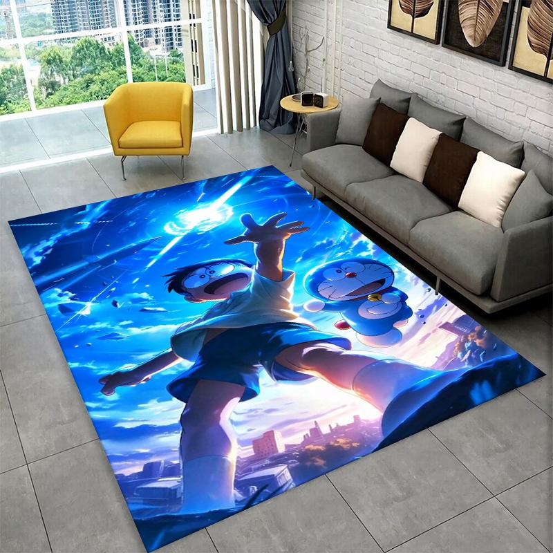 Cartoon D-Doraemon Dream Anime Carpet Rug for Playroom Bedroom Living Room Sofa Home Decor,kid Area Rug Non-slip Floor Mat