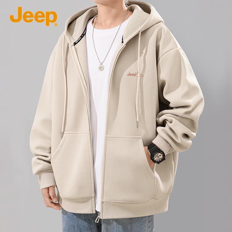 JEEP Men s Casual Hooded Zip-Up Sweatshirt 3XL