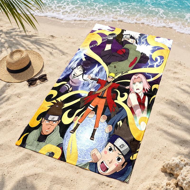 Naruto Mikrofaser Strandtuch Schnelltrocknend Sandfrei Leichtgewichtige Strandtücher für Reisen Schwimmen Camping
