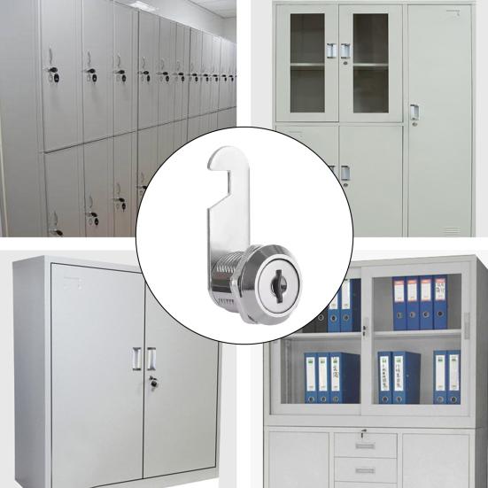Drawer Lock with 2 Keys Heavy Duty Zinc Alloy Universal File Cabinet