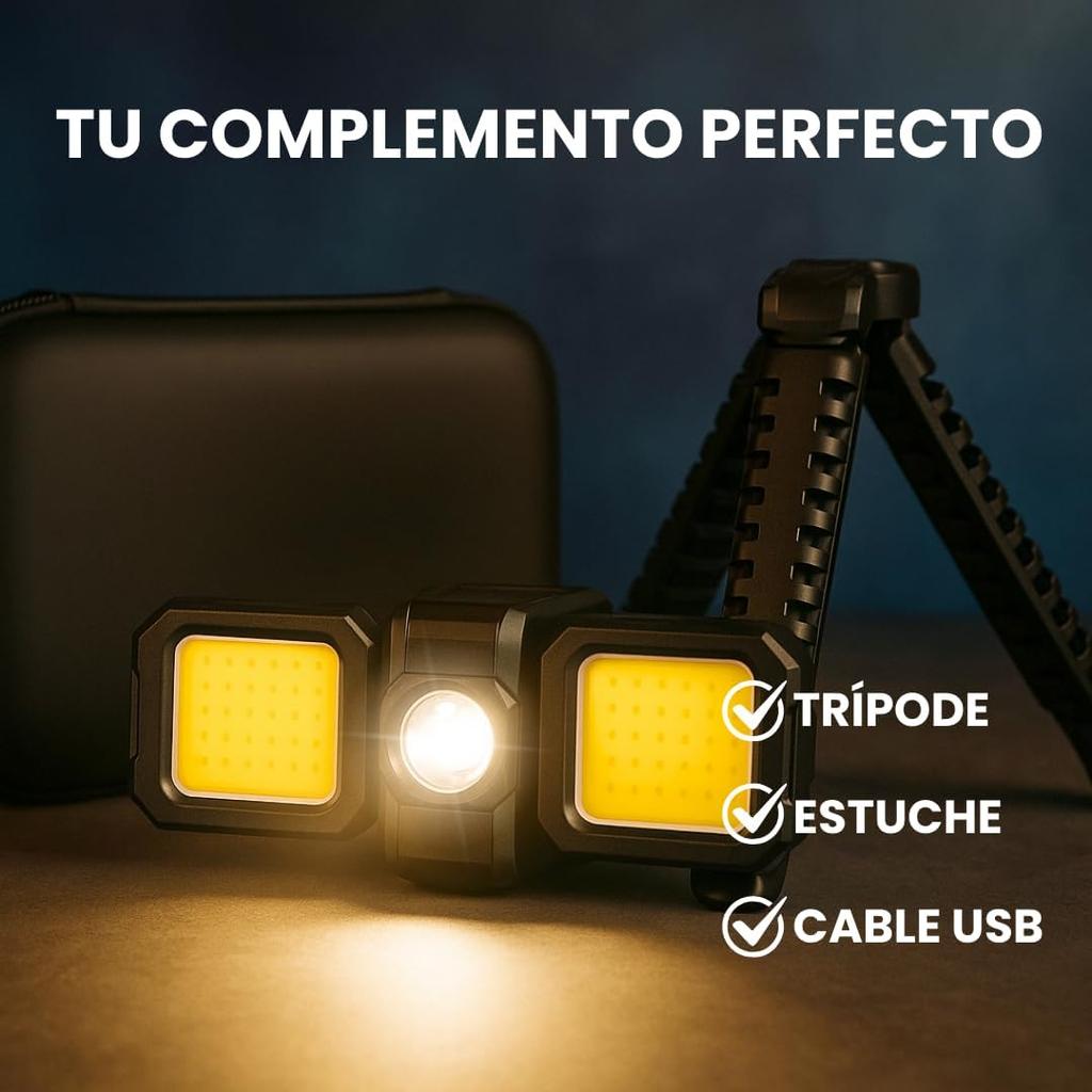 Bright COB Keychain Flashlight,Rechargeable Mini Work Light Magnetic Portable Pocket Lamp for Camping Fishing Hiking Emergency