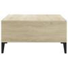 Vidaxl Coffee Table, Sonoma Oak, 60X60X30 Cm, Wood-Based Material