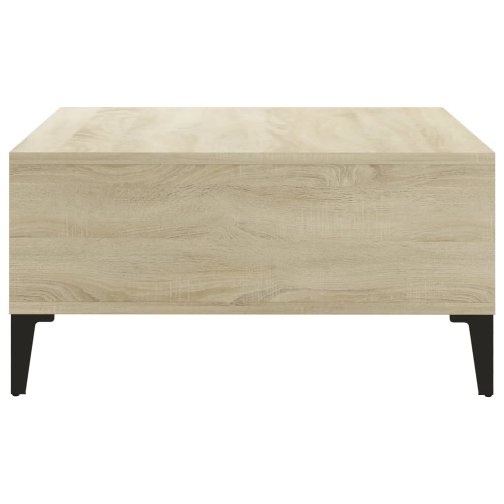 Vidaxl Coffee Table, Sonoma Oak, 60X60X30 Cm, Wood-Based Material