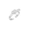Bague Boucle de Ceinture Amour Mode Vent Froid Sens Élevé Design de Niche Sens du Design Ouverture Bague Tendance Cool Féminine
