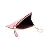 Coach Key Case 13 Solid Color Letter Logo Zipper Pebble Grain Leather Wallet Key Pouch Women Wallets Pink C7957G-IMOUS